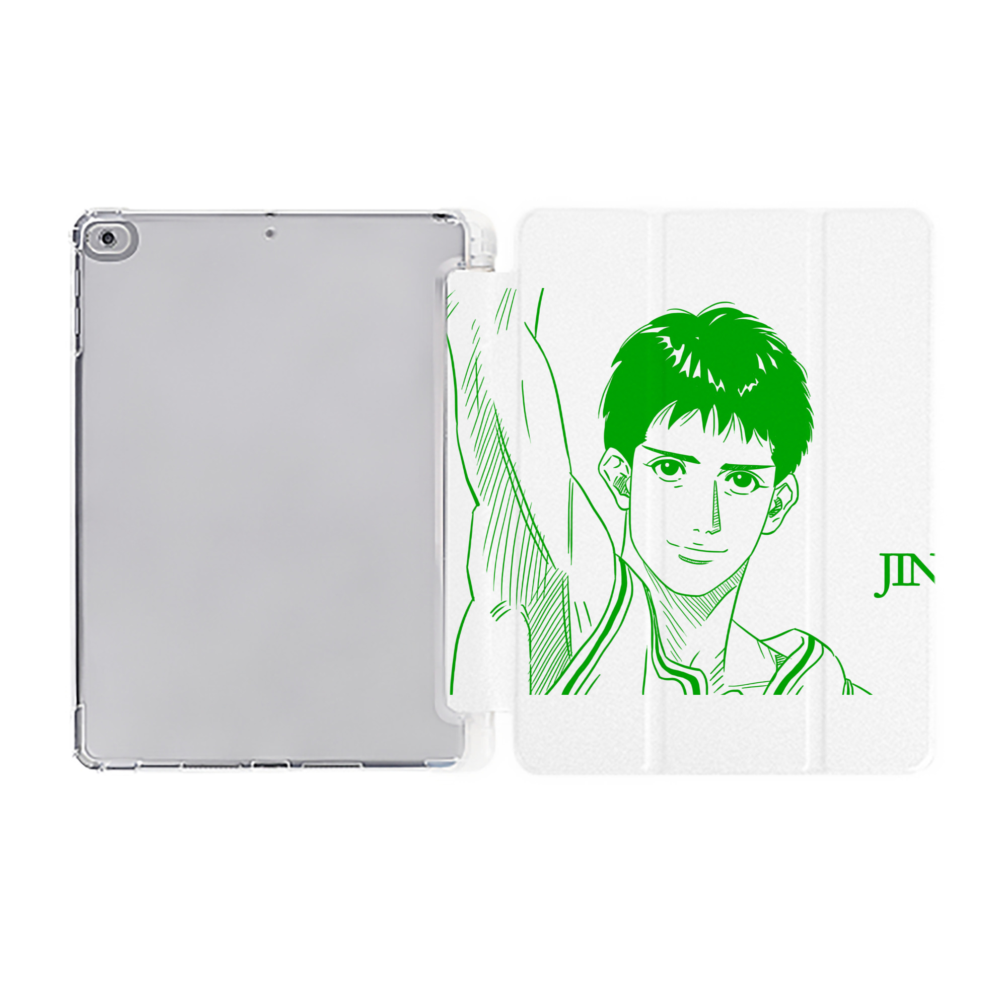 （画像用） SLAM DUNK／スラムダンク IPad ケース ペン収納付き 三つ折りスタンド PUレザー×シリコン 対応機種9.5/10.5/10.9インチ